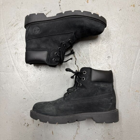 Black Timberland Boot Lace Up Sneakers Boys Size 1 - Picture 2 of 6